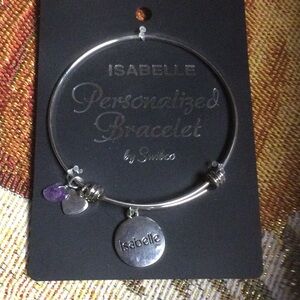 Wico Silver Bracelet with Purple Heart Charm